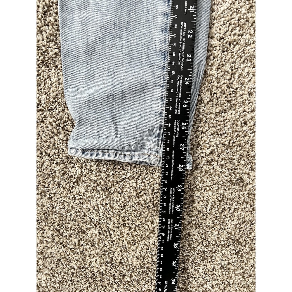 Pistola Presley High Rise Relaxed Roller Jeans Size 6 Light Wash Distressed - Picture 5 of 10